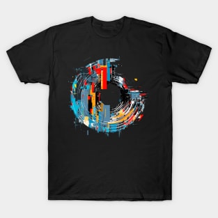 World City Circle Of Life Optimistic Fun Abstract T-Shirt